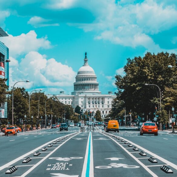 The United States Capitol building in Washington DC